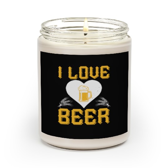 I love beer Scented Candles