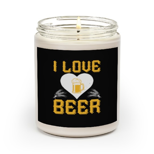I love beer Scented Candles