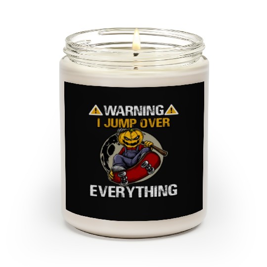 I Jump Over Everything Halloween Skateboard Scented Candles