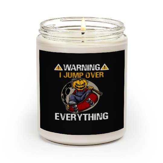 I Jump Over Everything Halloween Skateboard Scented Candles