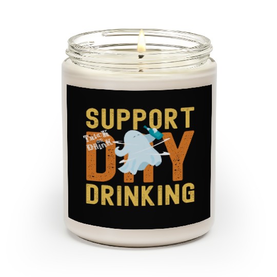 Support Day Drinking Halloween Scented Candles