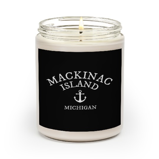 Mackinac Island Michigan Lake Town T Scented Candles