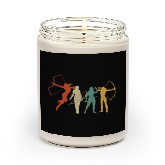 Archery Bow Archer Retro Vintage Scented Candles