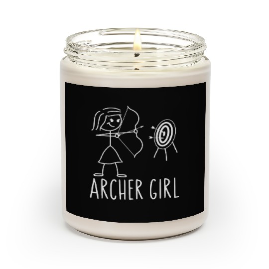 Archery Bow Archer Girl Vintage Scented Candles