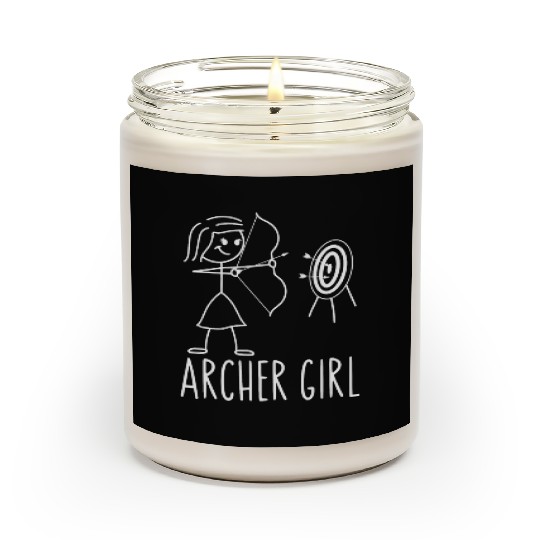 Archery Bow Archer Girl Vintage Scented Candles