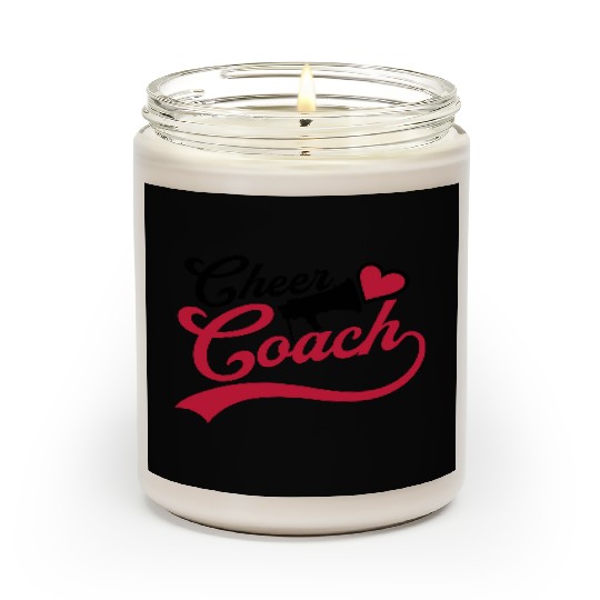 heart cheer coach megaphone Scented Candles