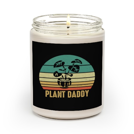 Plant Daddy Funny Gardening Houseplants Landscapin Scented Candles
