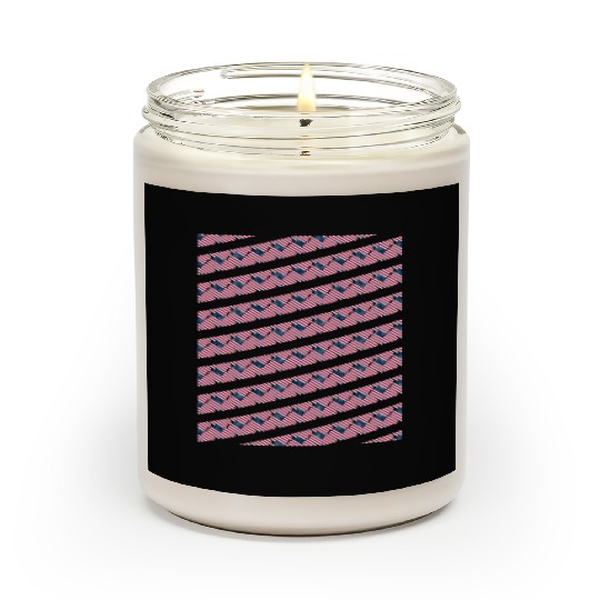 Pattern flag Independence Since 1776 Fourth July Scented Candles