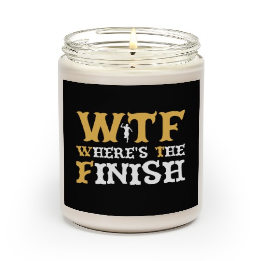 WTF Where's The Finish - Running Runner Scented Candles