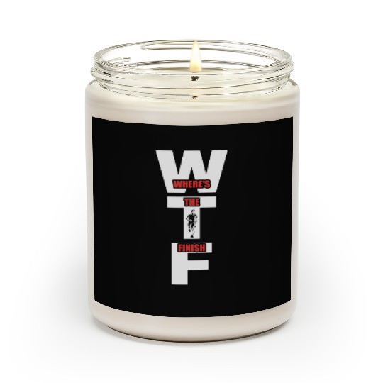 WTF Where's The Finish - Running Runner Scented Candles