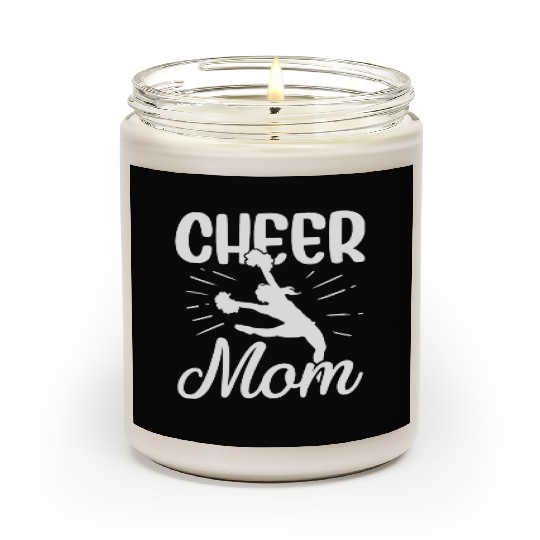 Womens Cheer Mom Gymnastics Cheerleading Mom Squad Scented Candles