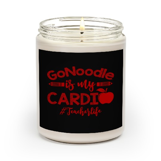 GoNoodle is My Cardio Teacher Life Funny Scented Candles