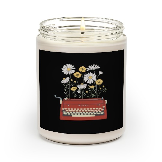 Wild Flower Type Writer Scented Candles