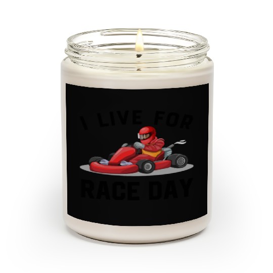 I Live For Race Day Scented Candles