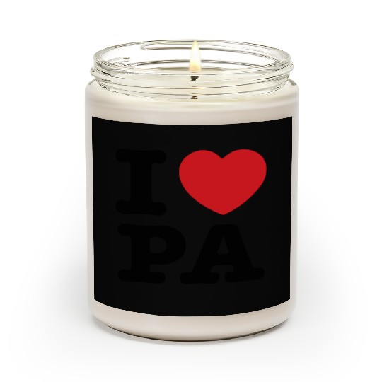 I LOVE PA, I Love Pennsylvania Scented Candles
