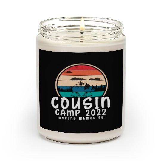 COUSIN CAMP 2022 Funny Summer Vacation Camping Scented Candles