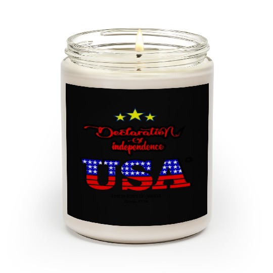 Declaration of Independence 1776- Independence Day Scented Candles