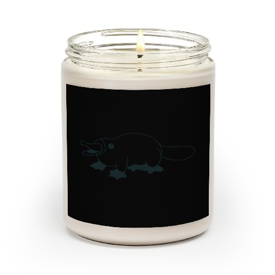 Cute little walking squat platypus Scented Candles