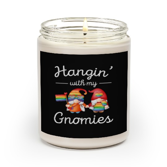 Pride Month LGBTQ Rainbow Gnome Lover Scented Candles