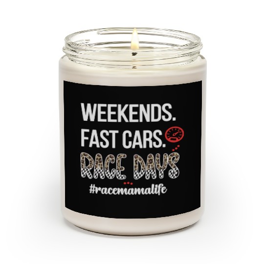 Race Mama Life Racing Mom Racing Mother Gifts Scented Candles