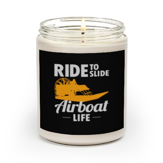 Airboat Fanboat Airboating Swamp boat Race Ride Scented Candles