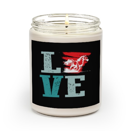 Horse Girl Horseback Riding Pony Lover Ranch Owner Scented Candles