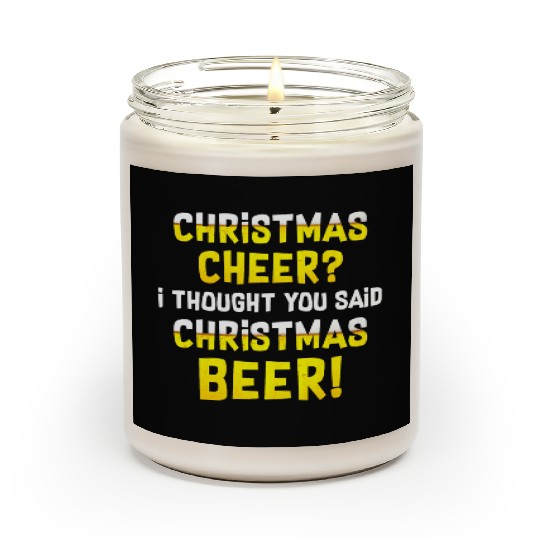 Family Scented Candles Christmas Cheer Christmas Beer