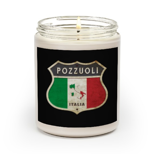 Pozzuoli Italy coat of arms flags design Scented Candles