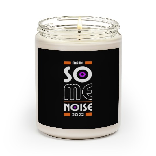 Red Modern Geometric Quote Scented Candles