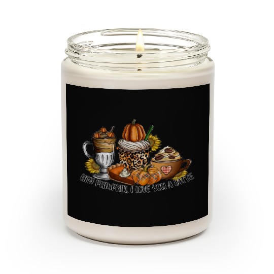 Hey Pumpkin I Love You a Latte Scented Candles