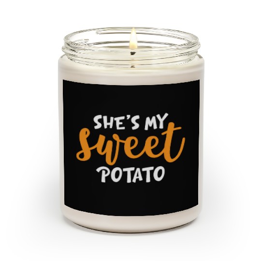 She's My Sweet Potato Funny Matching Mom Daughter Scented Candles