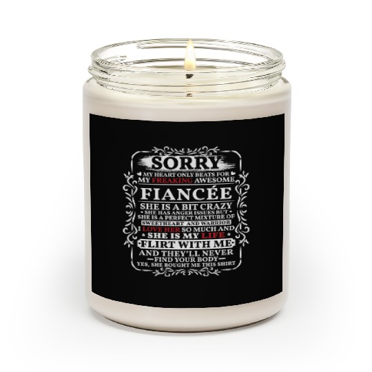 Funny My Heart Only Beating For My Fiance Scented Candles