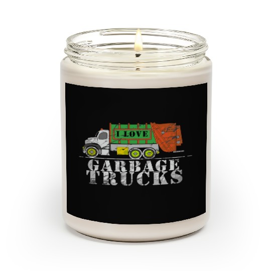 I Love Garbage Trucks Scented Candles