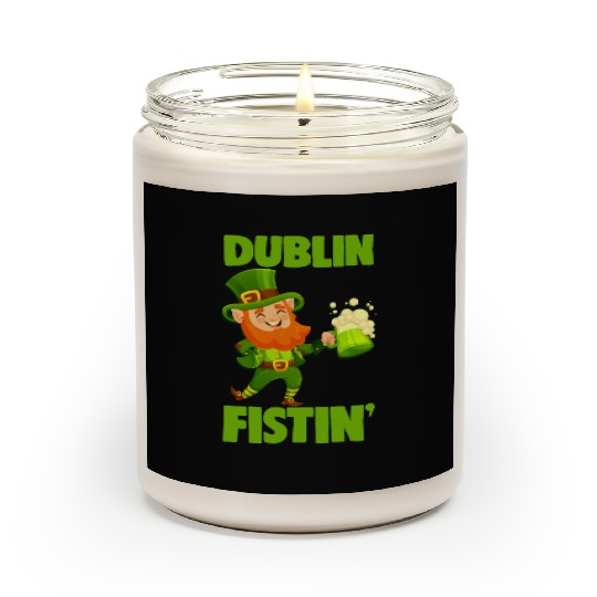 St. Patrick's Day Beer Drinking Dublin Fistin Scented Candles