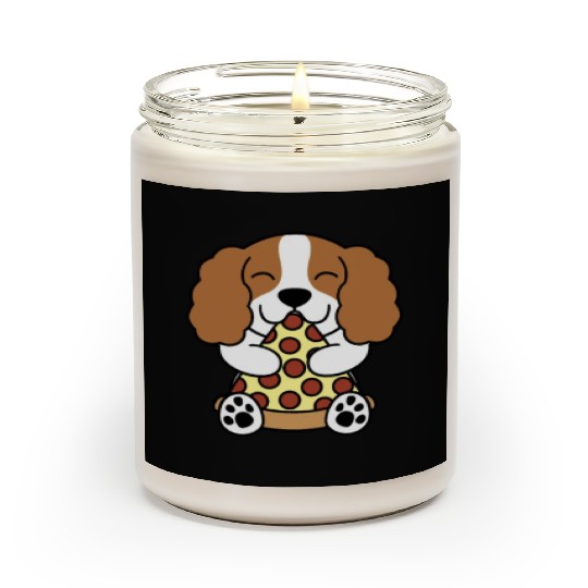 Cavalier King Charles Spaniel Pizza Lover Scented Candles