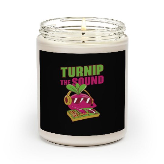 Music Turnip Party Music Lover Vegetable Scented Candles