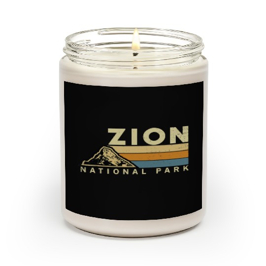 Retro Zion National Park US Vintage Utah Adventure Scented Candles