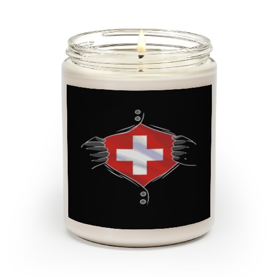 Switzerland flag proud Scented Candles