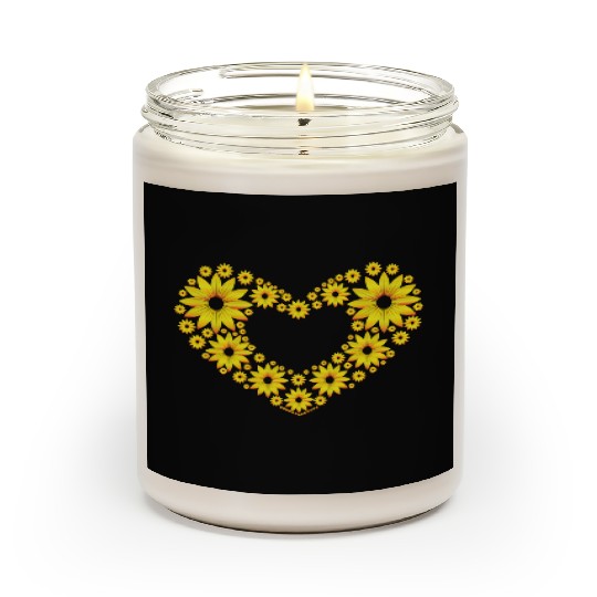 Love sunflower Scented Candles
