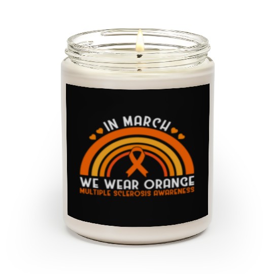 In March We Wear Orange Multiple Sclerosis Scented Candles