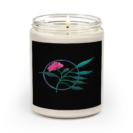 Circle Flower Scented Candles