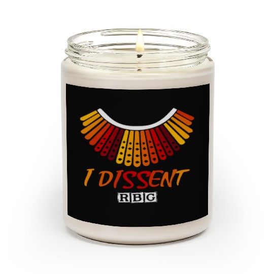 I dissent RBG Scented Candles