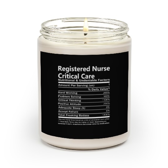Registered Nurse Critical Care Scented Candles - Nutrition