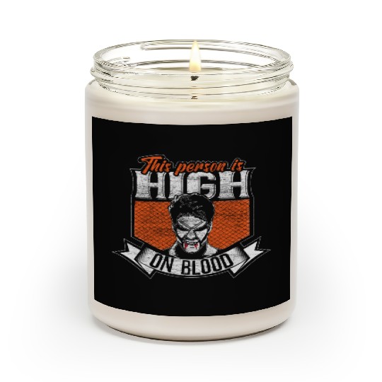 Halloween Vampire Blood Trick Or Treat Gift Scented Candles