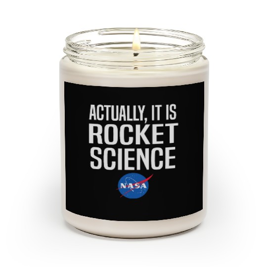 Actually It Is Rocket Science Graphic Scented Candles NASA