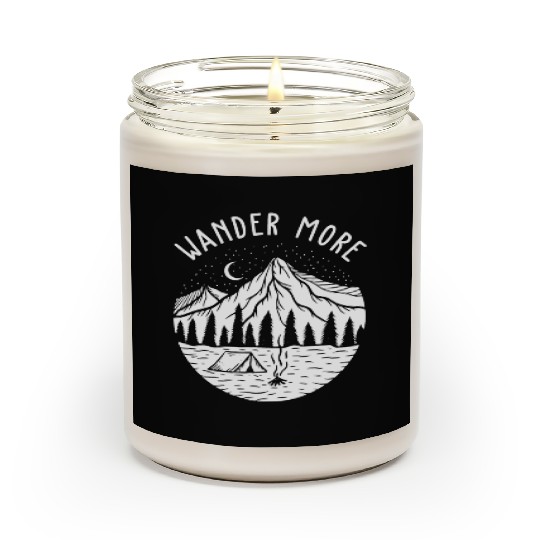 Mountains Landscape Celestial Nature Camping Scented Candles