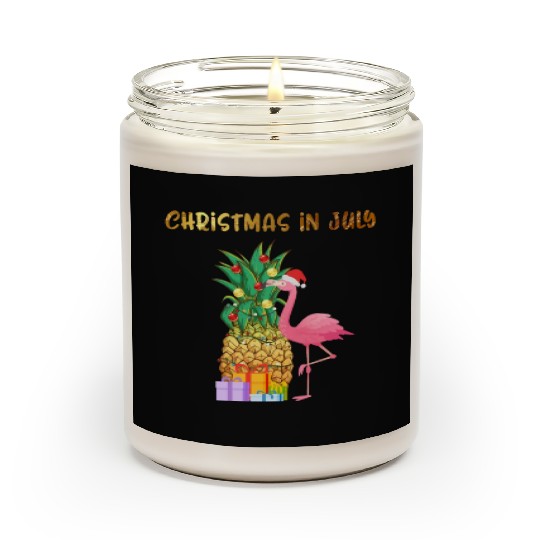 Christmas In July Pineapple Xmas Tree Lights Scented Candles