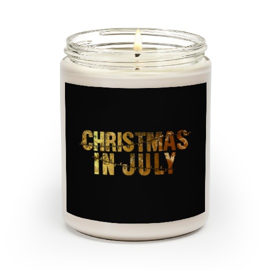Christmas In July Xmas Tree Lights Santa Beach Scented Candles