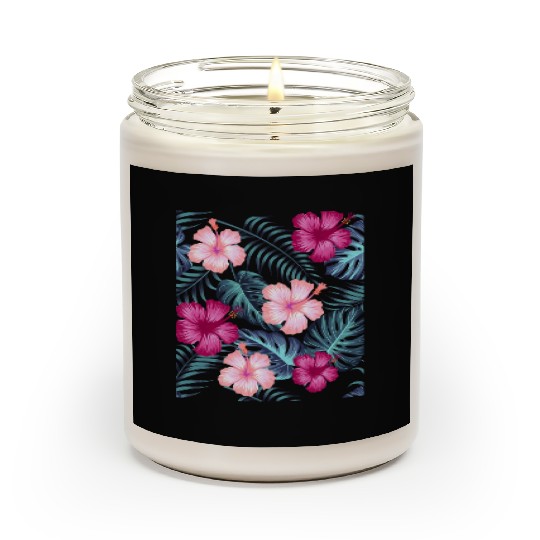 Tropical Leaves Scented Candles