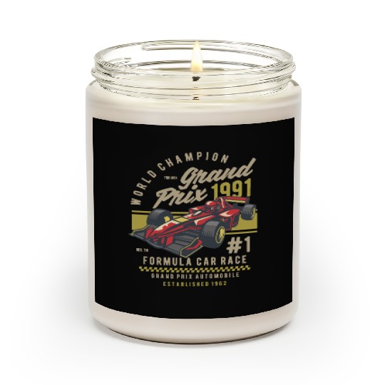 Formula Car Race Scented Candles
